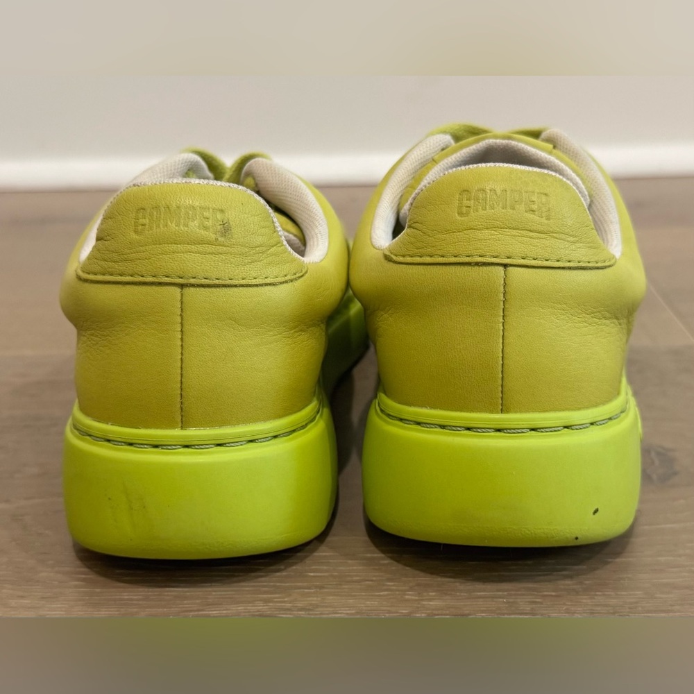 Camper Lime Green Leather Sneakers - Picture 5 of 6